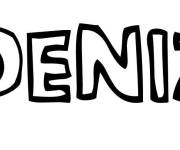 Coloriage Pr&eacute;nom Deniz