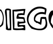 Coloriage Pr&eacute;nom Diego