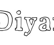 Coloriage Pr&eacute;nom Diyar