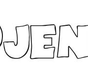 Coloriage Pr&eacute;nom Djena