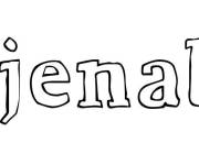 Coloriage Pr&eacute;nom Djenaba