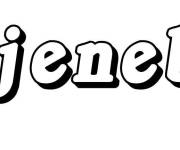 Coloriage Pr&eacute;nom Djeneba