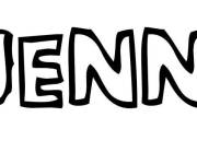 Coloriage Pr&eacute;nom Djenna