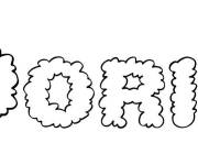 Coloriage Pr&eacute;nom Doria