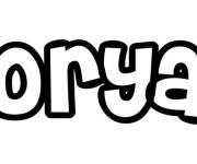 Coloriage Pr&eacute;nom Doryan