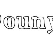 Coloriage Pr&eacute;nom Dounya