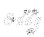 Coloriage Pr&eacute;nom Eddy