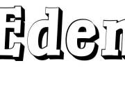 Coloriage et dessins gratuit Pr&eacute;nom Eden à imprimer