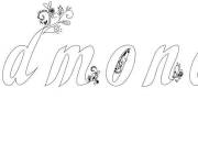 Coloriage Pr&eacute;nom Edmonde