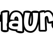 Coloriage Pr&eacute;nom Elaura