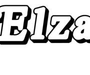 Coloriage Pr&eacute;nom Elza