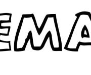 Coloriage Pr&eacute;nom Ema