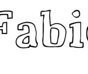 Coloriage Pr&eacute;nom Fabio