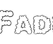 Coloriage Pr&eacute;nom Fadi