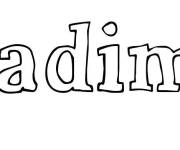 Coloriage Pr&eacute;nom Fadime