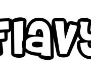 Coloriage Pr&eacute;nom Flavy