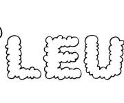 Coloriage Pr&eacute;nom Fleur