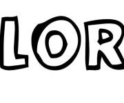 Coloriage Pr&eacute;nom Flore