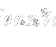 Coloriage Pr&eacute;nom Fouzia