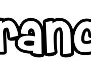 Coloriage Pr&eacute;nom Franca