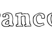 Coloriage Pr&eacute;nom Francois