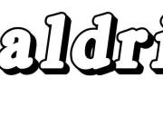 Coloriage Pr&eacute;nom Galdric