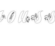 Coloriage Pr&eacute;nom Gaoussou