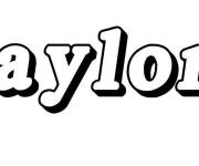 Coloriage Pr&eacute;nom Gaylord