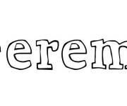 Coloriage Pr&eacute;nom Geremy