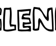 Coloriage Pr&eacute;nom Glenn
