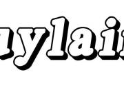 Coloriage Pr&eacute;nom Guylaine