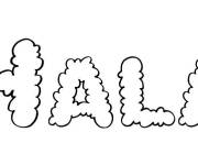 Coloriage Pr&eacute;nom Hala