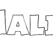 Coloriage Pr&eacute;nom Halil
