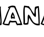 Coloriage Pr&eacute;nom Hana