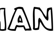 Coloriage Pr&eacute;nom Hans
