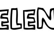 Coloriage Pr&eacute;nom Helena