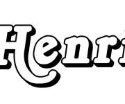 Coloriage Pr&eacute;nom Henri