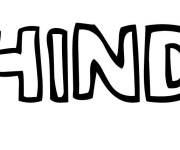 Coloriage Pr&eacute;nom Hind
