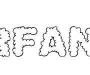 Coloriage Pr&eacute;nom Irfane