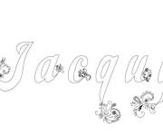 Coloriage Pr&eacute;nom Jacquy