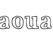 Coloriage Pr&eacute;nom Jaouad