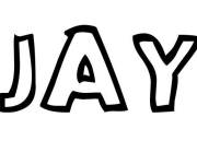 Coloriage Pr&eacute;nom Jay