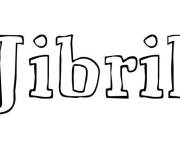Coloriage et dessins gratuit Pr&eacute;nom Jibril à imprimer