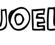 Coloriage Pr&eacute;nom Joel