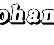 Coloriage Pr&eacute;nom Johann