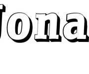 Coloriage Pr&eacute;nom Jonas