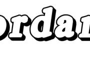 Coloriage Pr&eacute;nom Jordane
