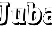 Coloriage Pr&eacute;nom Juba