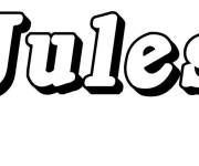 Coloriage Pr&eacute;nom Jules