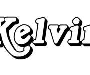 Coloriage Pr&eacute;nom Kelvin